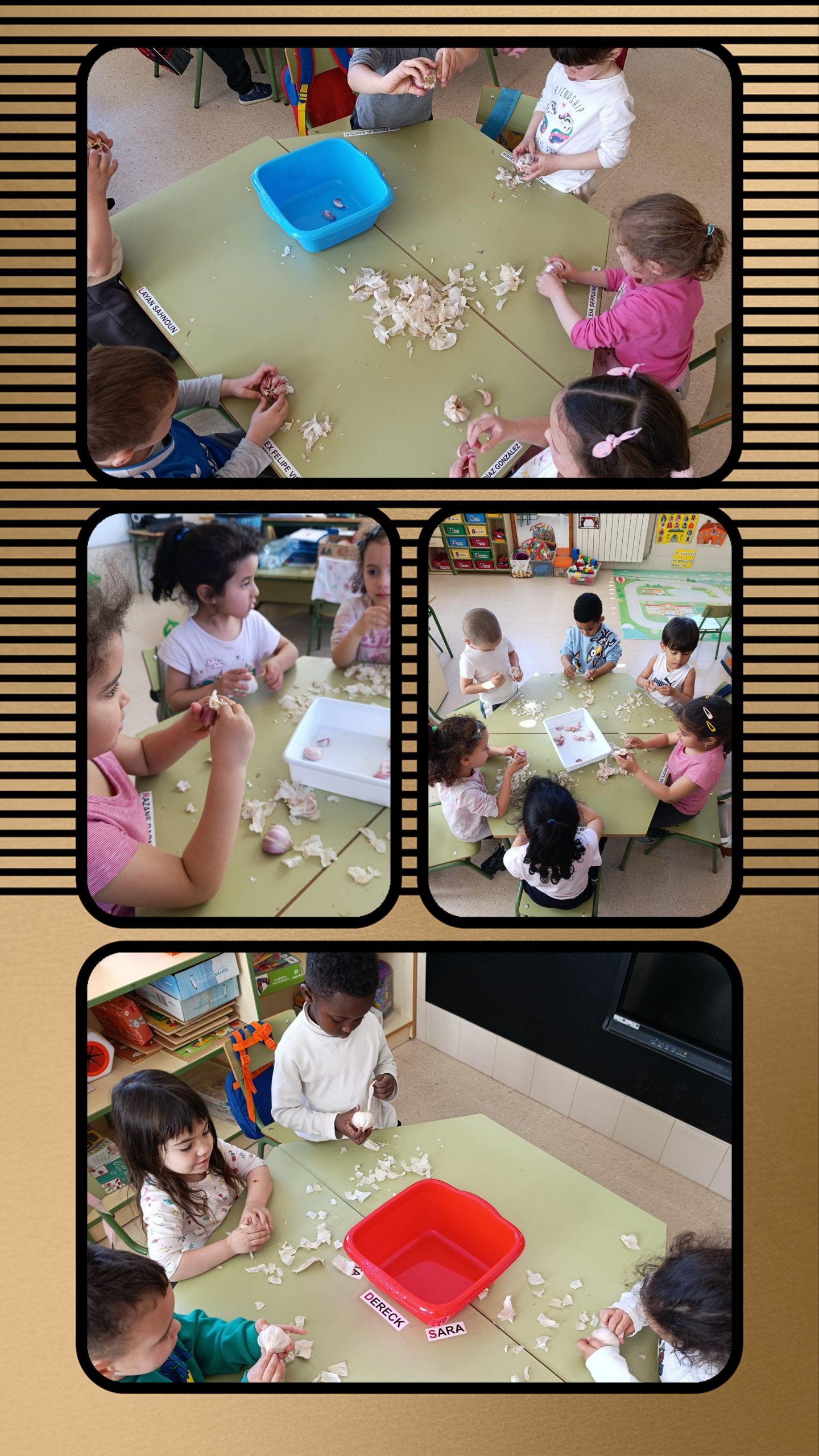 Trabajo en el huerto escolar